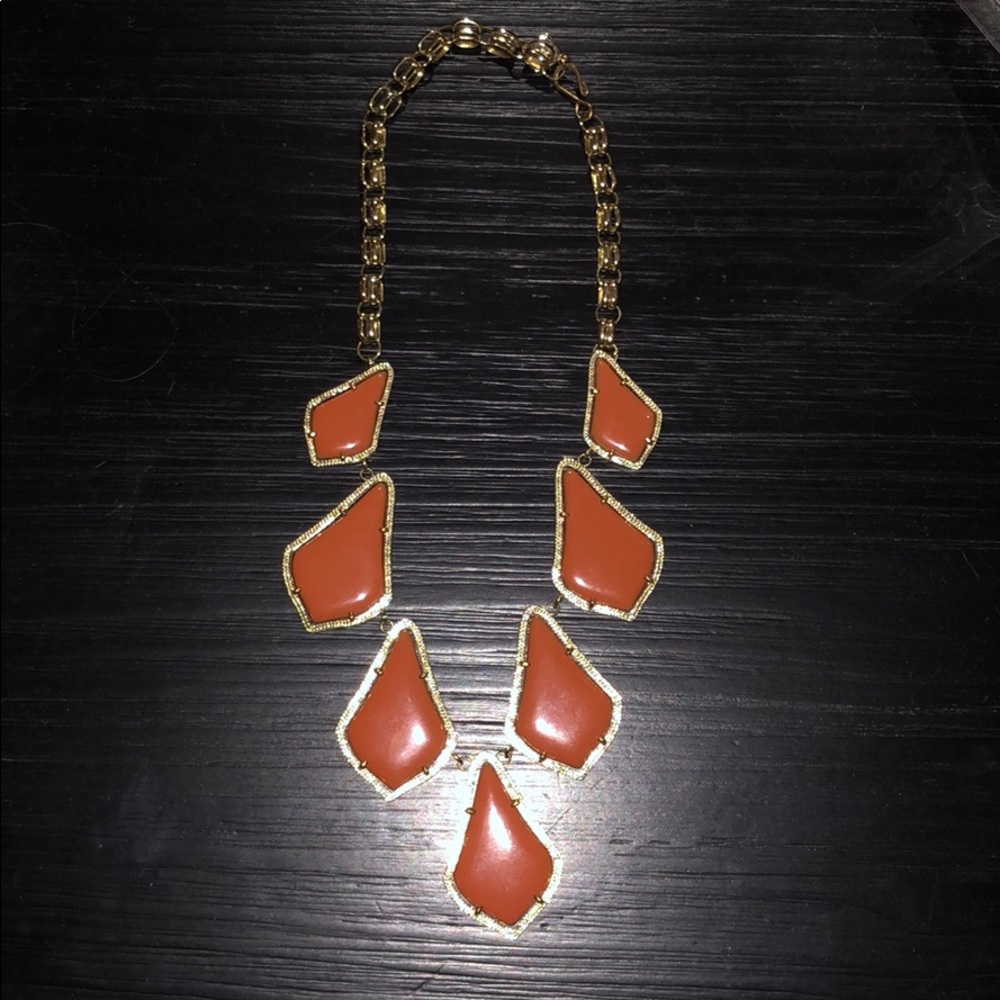 Burnt Orange Kendra Scott Necklace